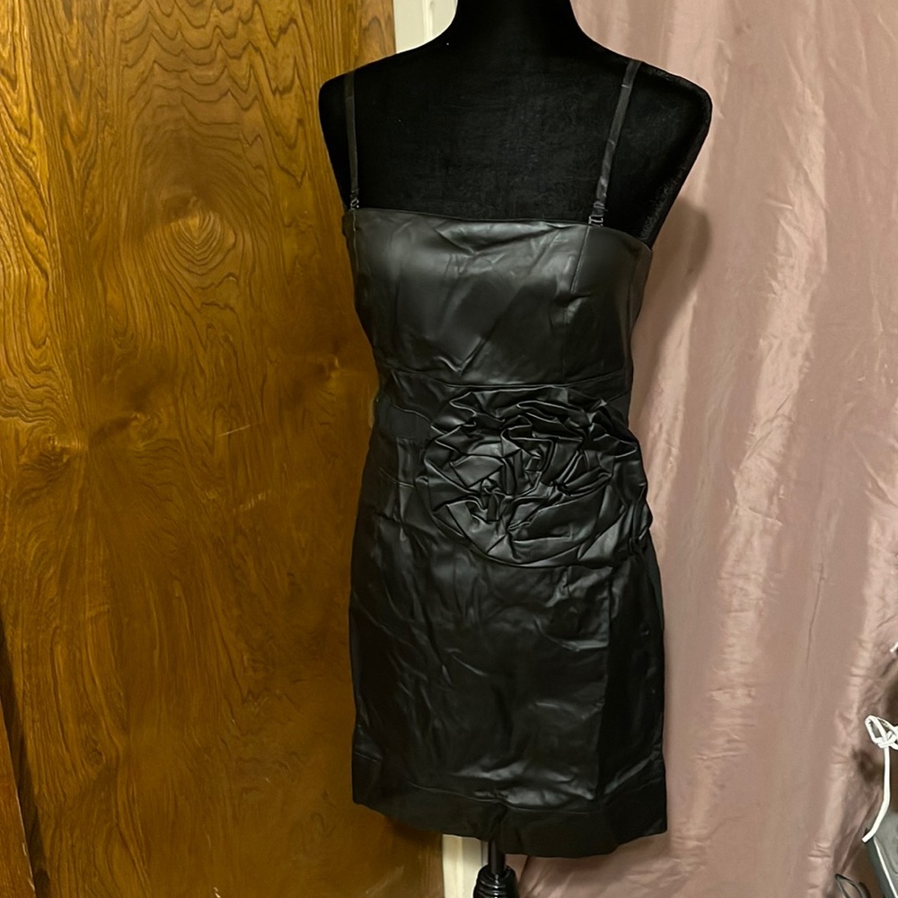 Lucy & Co. faux leather mini dress,NWT,sz.L